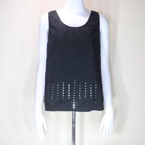 Gap Black Laser Cut Tank Top Size XS